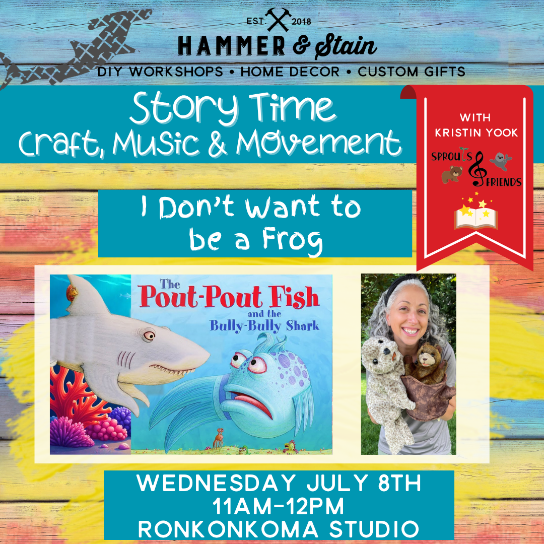07/08/26 11am-12pm Story Time @ Ronkonkoma - The Pout Pout Fish and the Bully Bully Shark with Sprouts & Friends