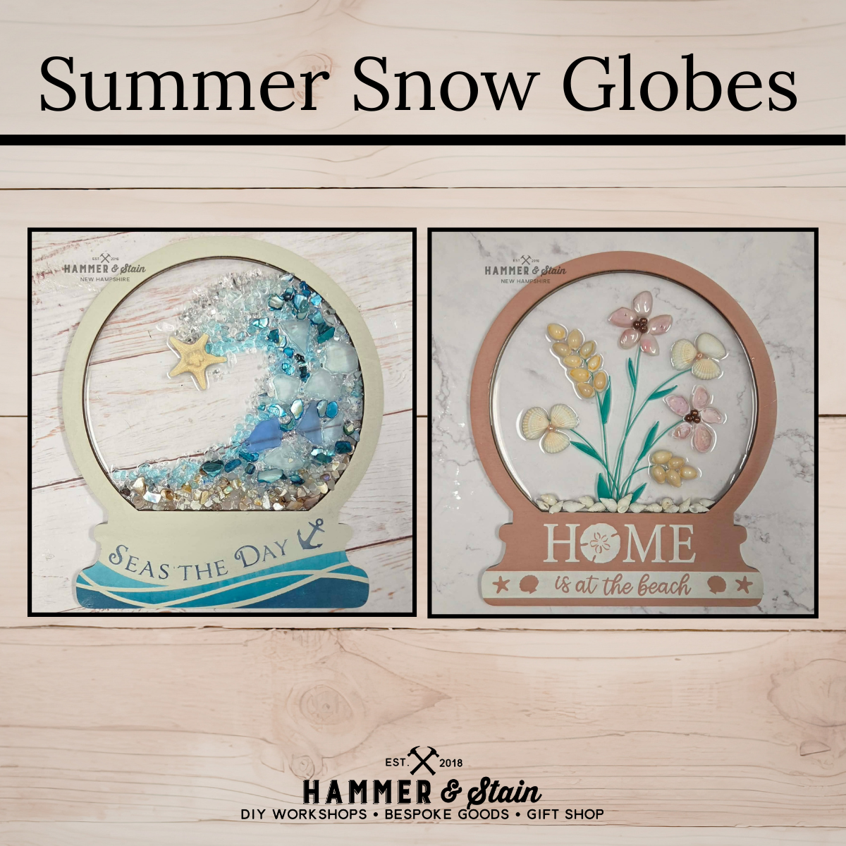 07/09/26 6:00pm Crushed Glass Summer Snow Globe & Trees @ Ronkonkoma