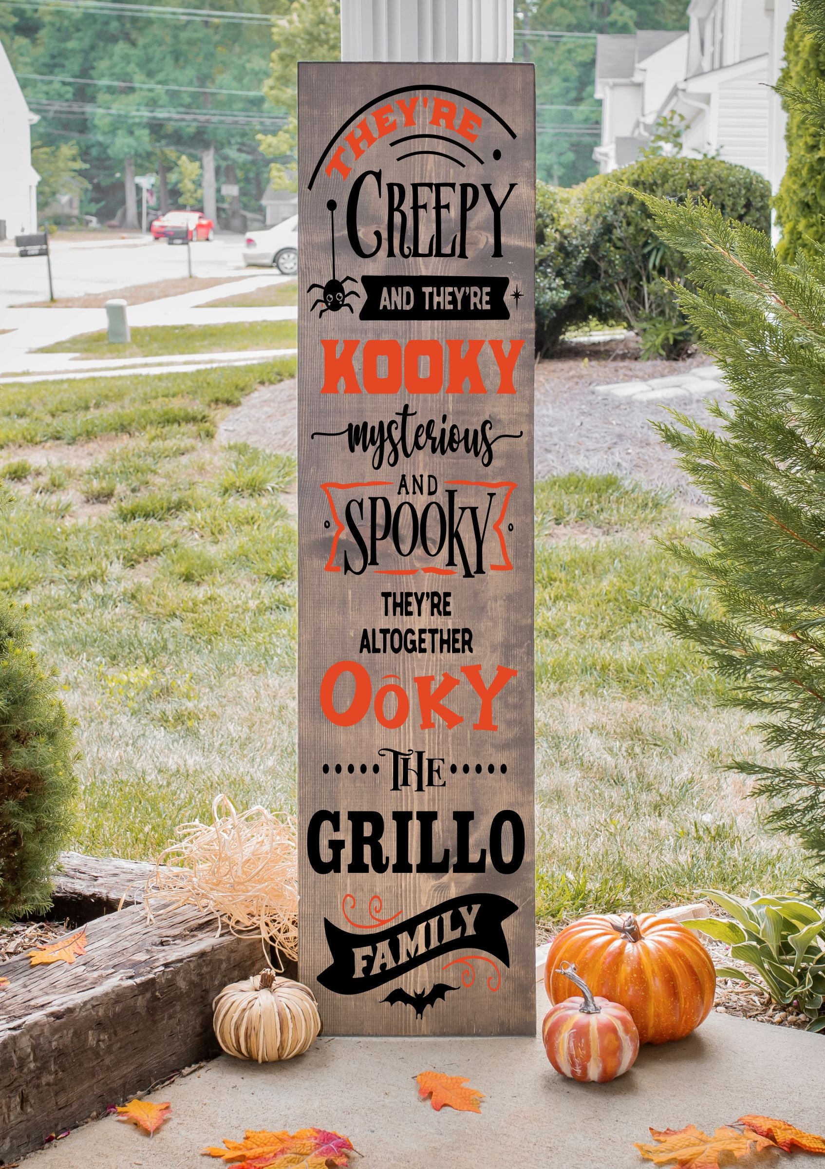 Welcome Fall & Halloween: Porch Planks & Planter Candy Boxes