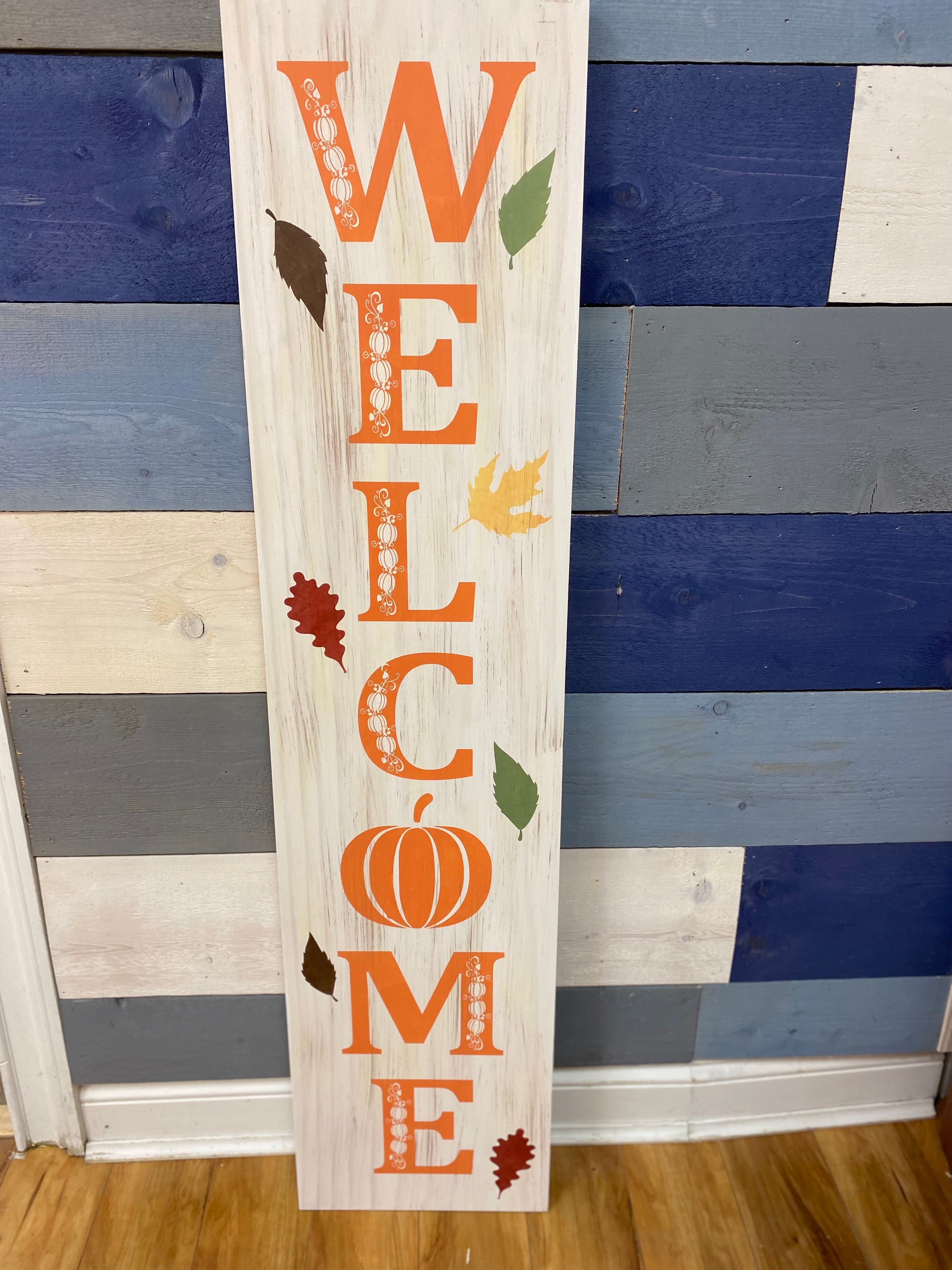 Welcome Fall & Halloween: Porch Planks & Planter Candy Boxes