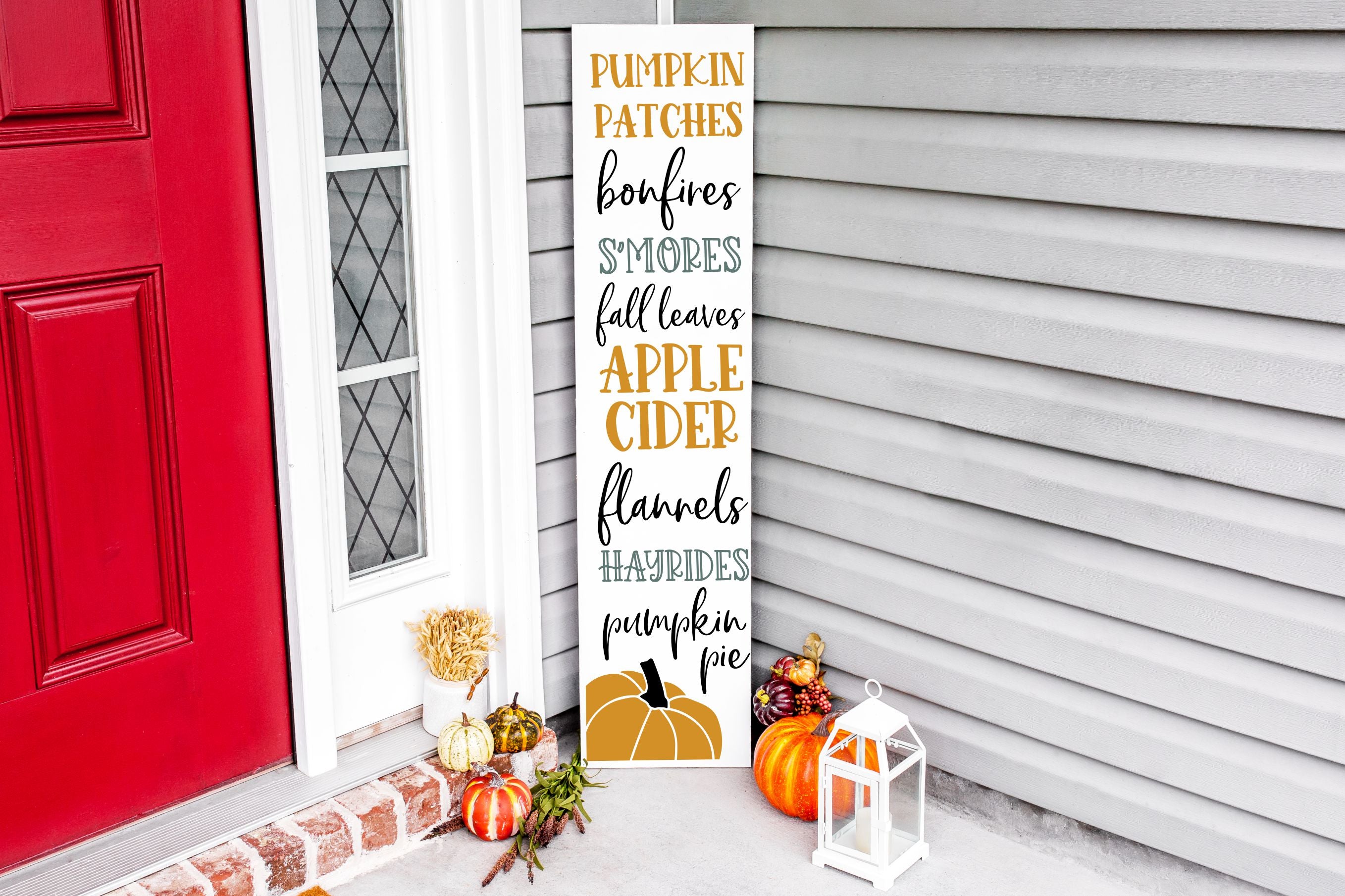 Welcome Fall & Halloween: Porch Planks & Planter Candy Boxes