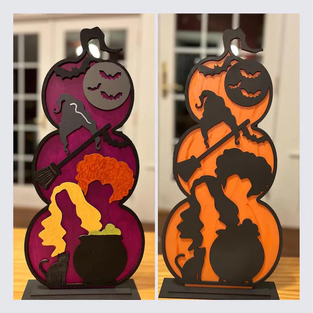 Hocus Pocus Layered Pumpkin Stack