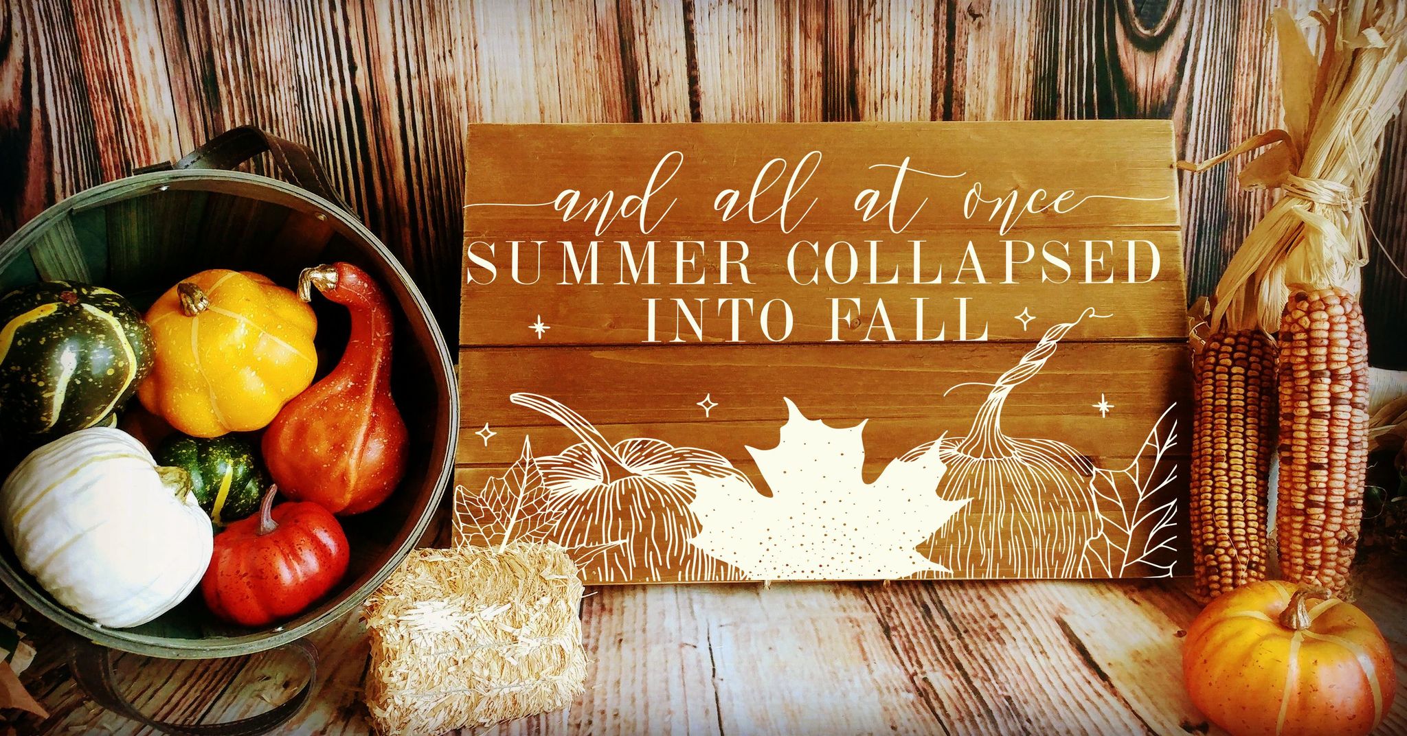 Welcome Fall & Halloween: Planks, Pallets & Rounds