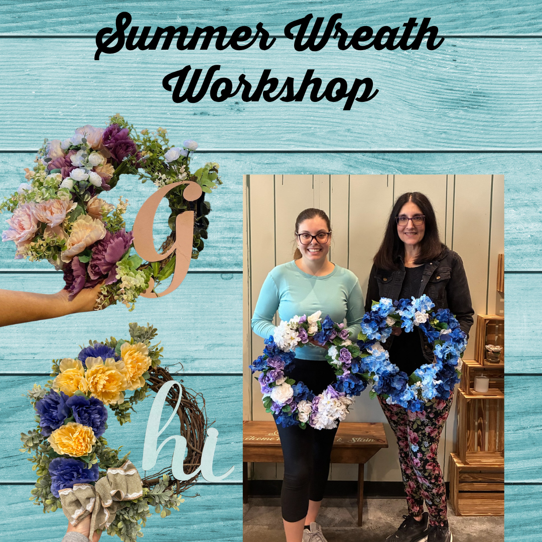 06/11/26 6:00pm Summer Floral Wreath Workshop @ Ronkonkoma