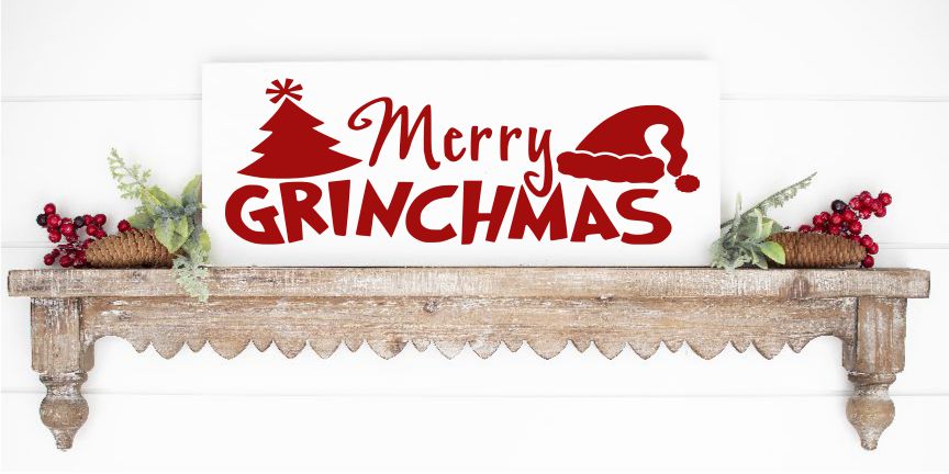 Merry Grinchmas Mini Plank