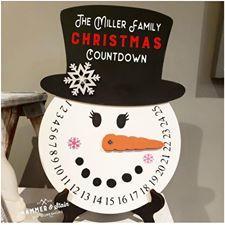 3D Snowman Countdown