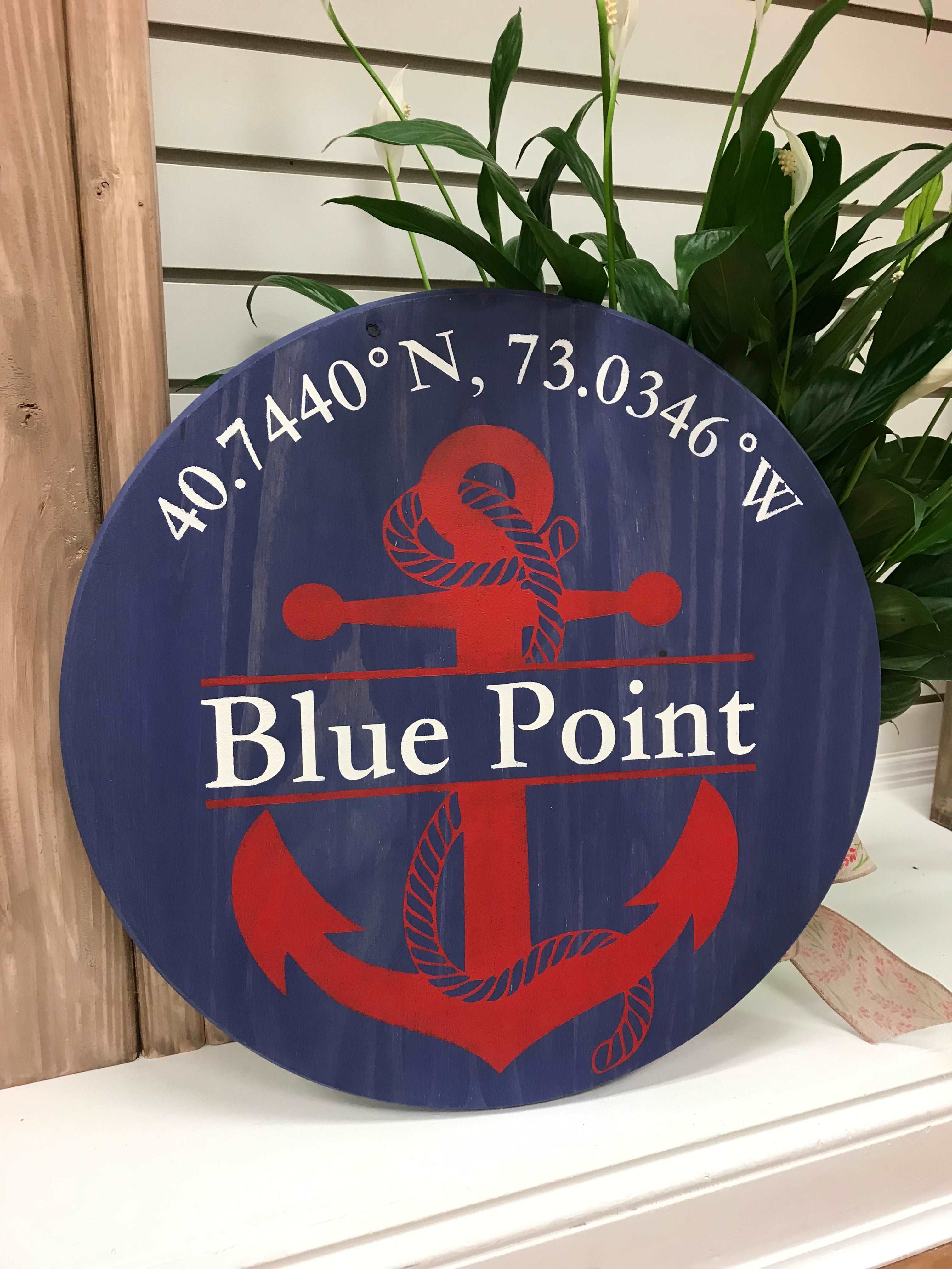 Anchor w/Town Coordinates Round