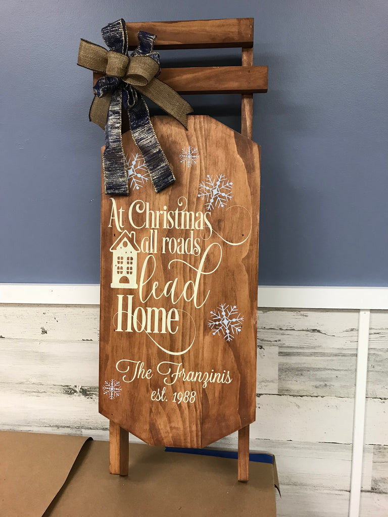 At Christmas All Roads Sled