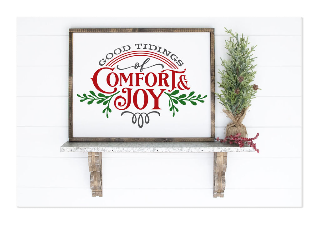 Good Tidings Framed Sign