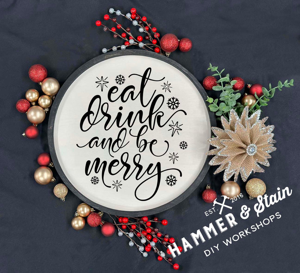 Eat Drink & Be Merry Round Trivet