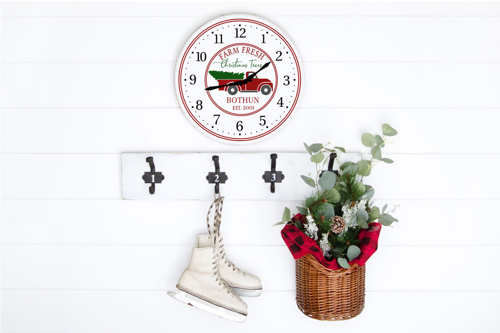 Farm Fresh Truck Clock