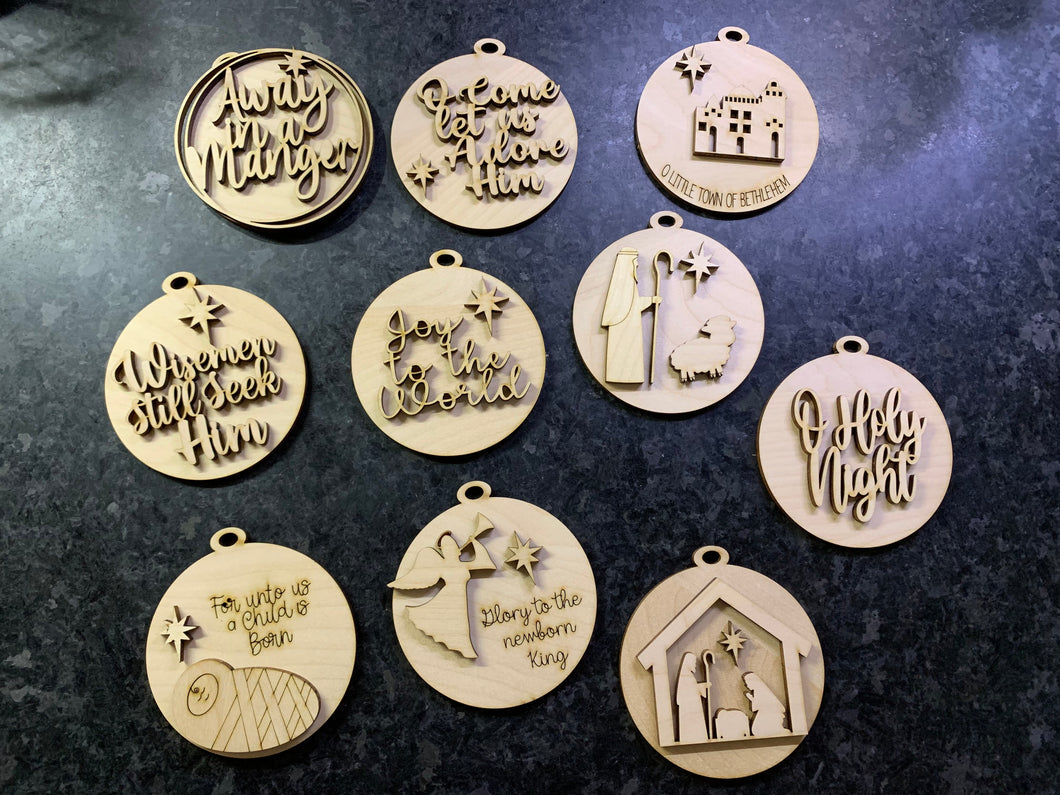 3D Ornaments Holy (Set of 10)