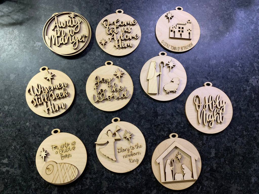 3D Ornaments Holy (Set of 10)