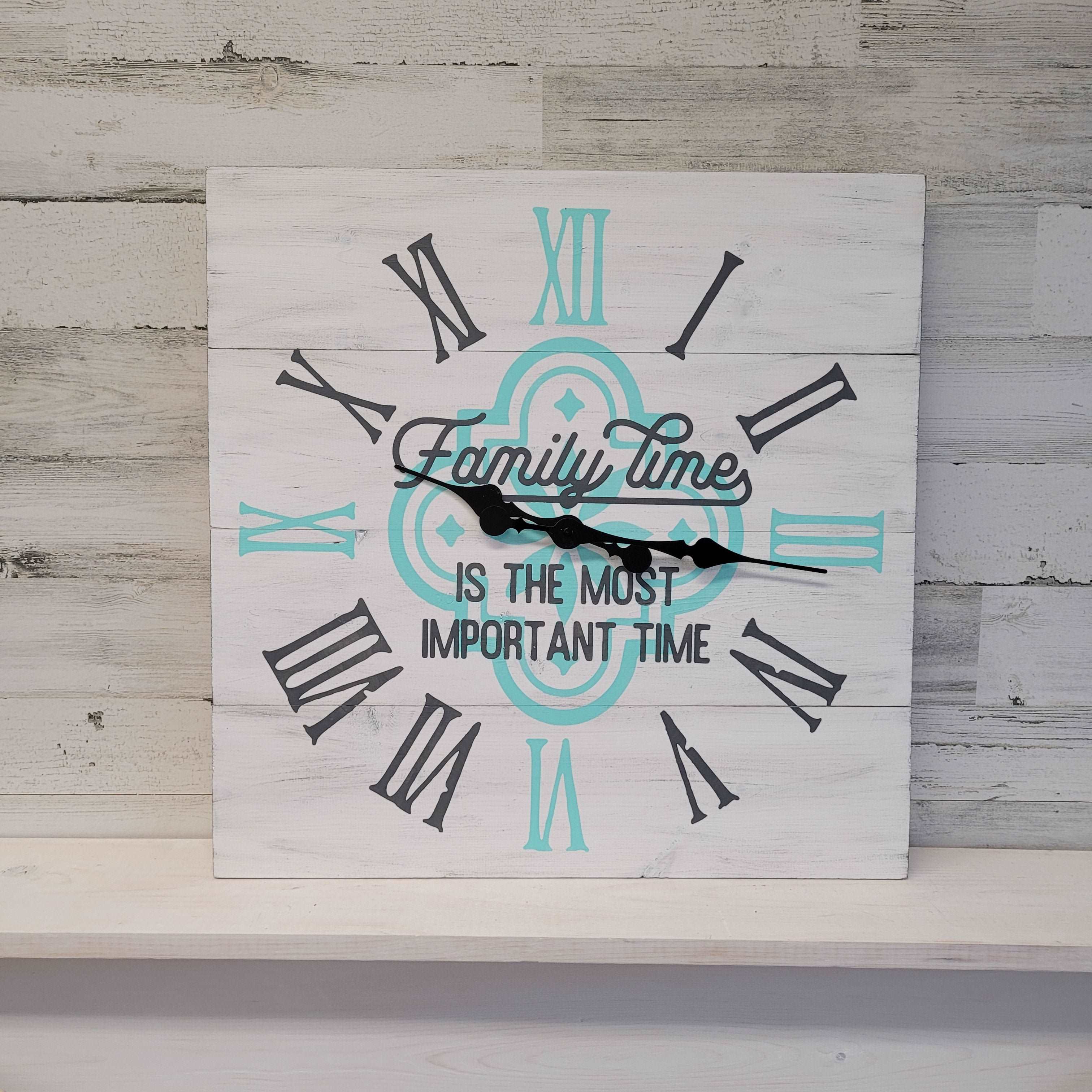 Family Time Square Clock