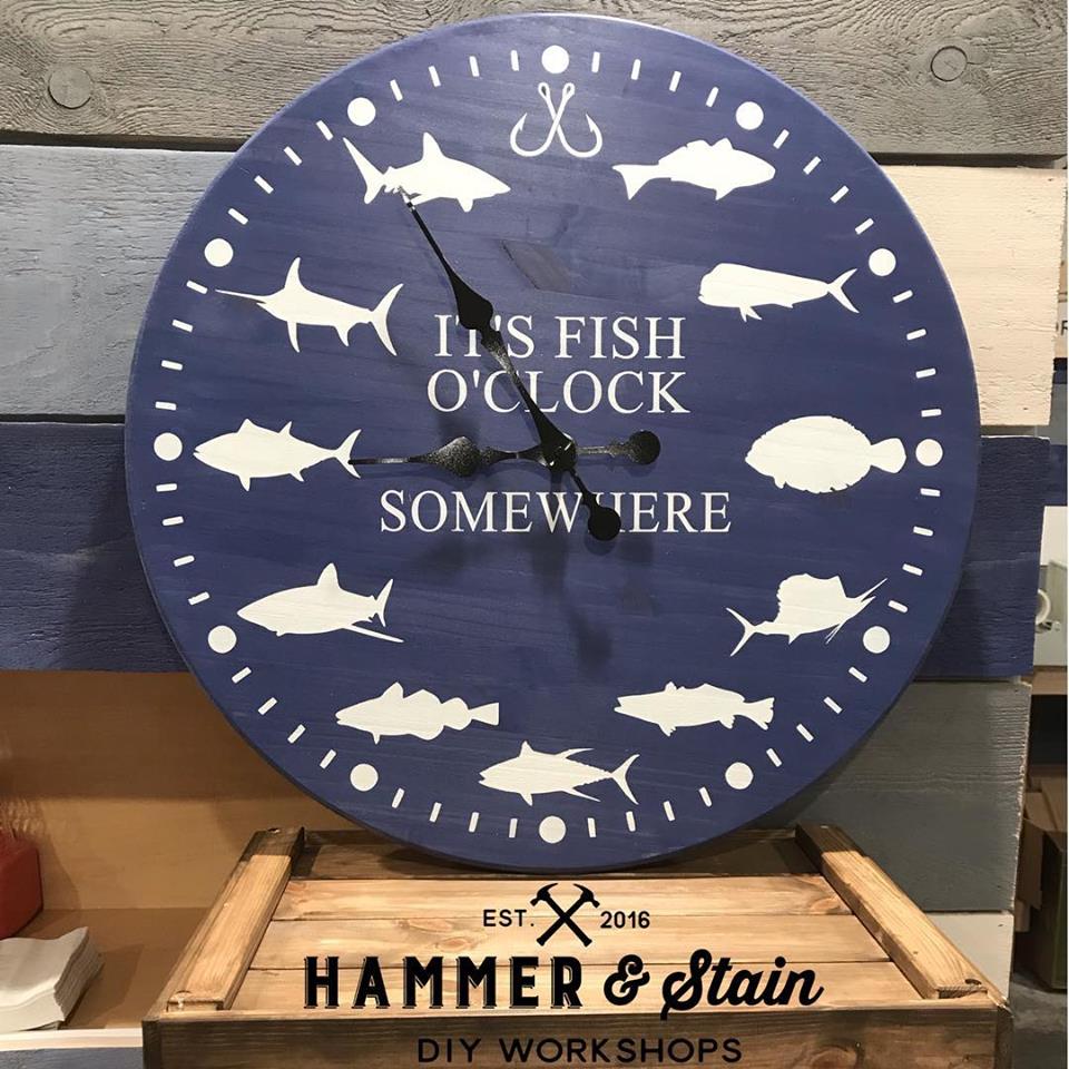 It's Fish O'Clock Somewhere Clock
