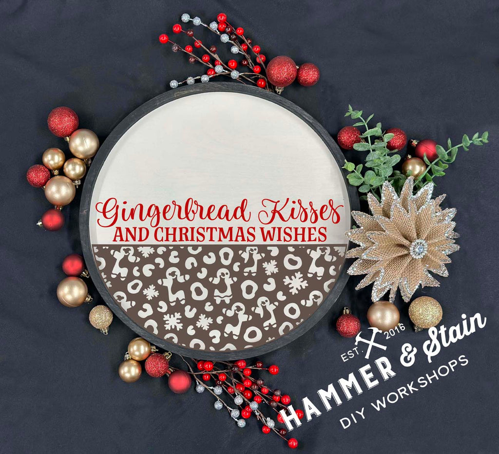 Gingerbread Kisses Round Trivet