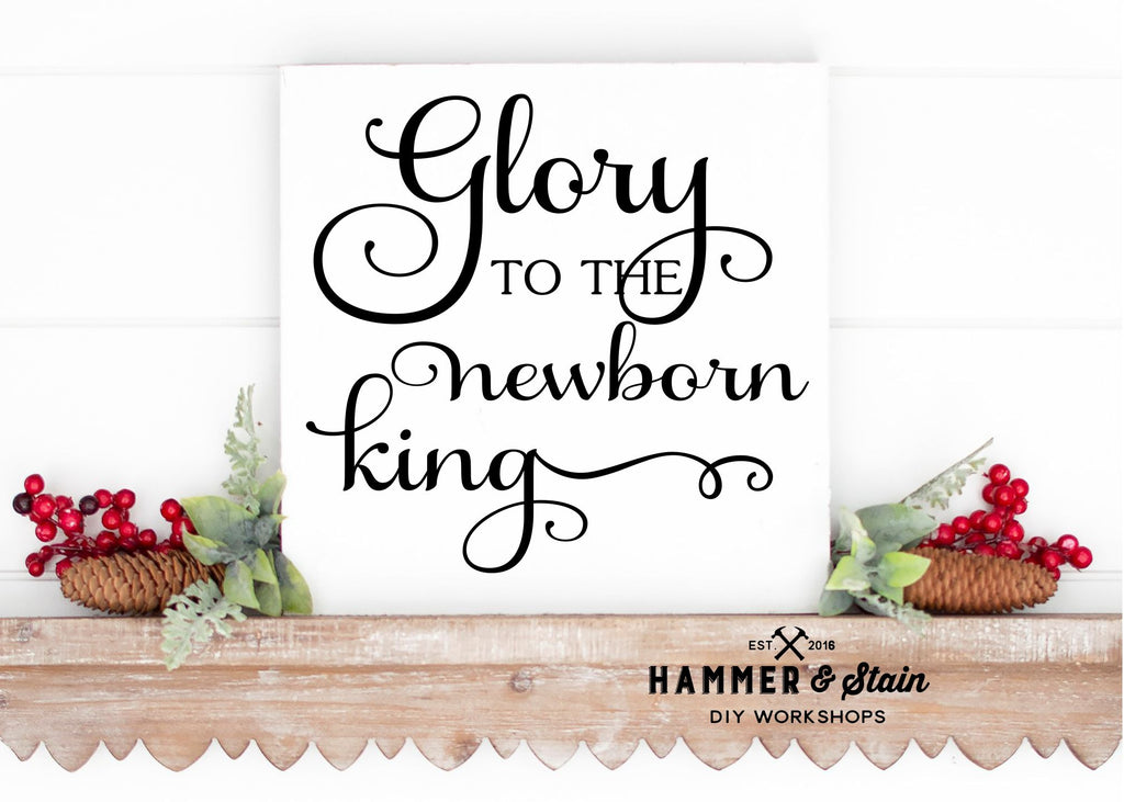 Glory To The Newborn Gallery Sign