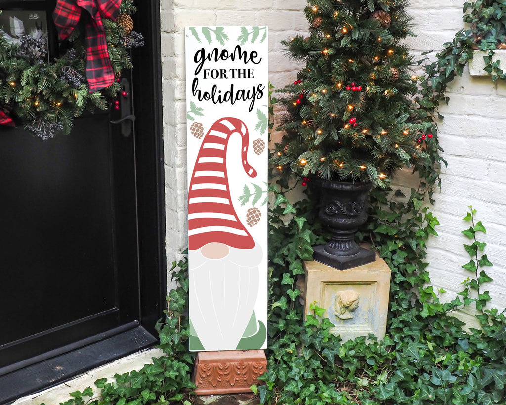 Gnome For The Holidays Porch Plank