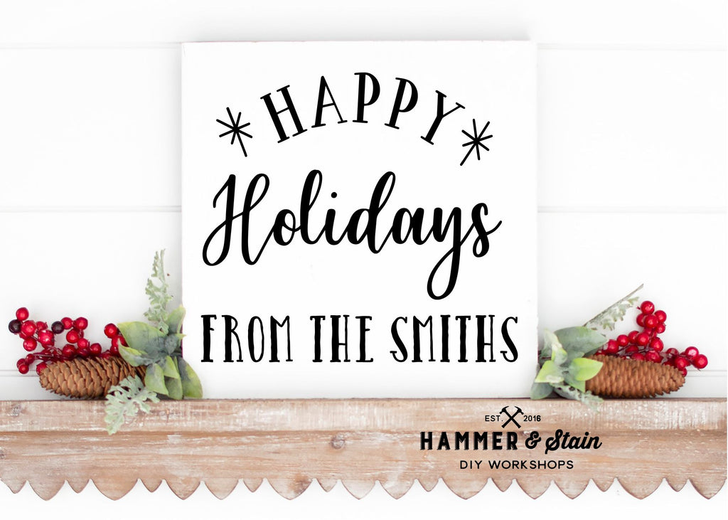 Happy Holidays From Gallery Sign