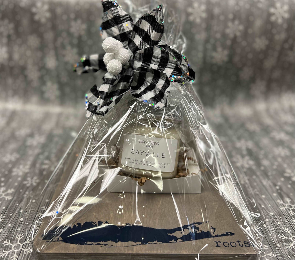 Decor Cutting Board & Candle Combo