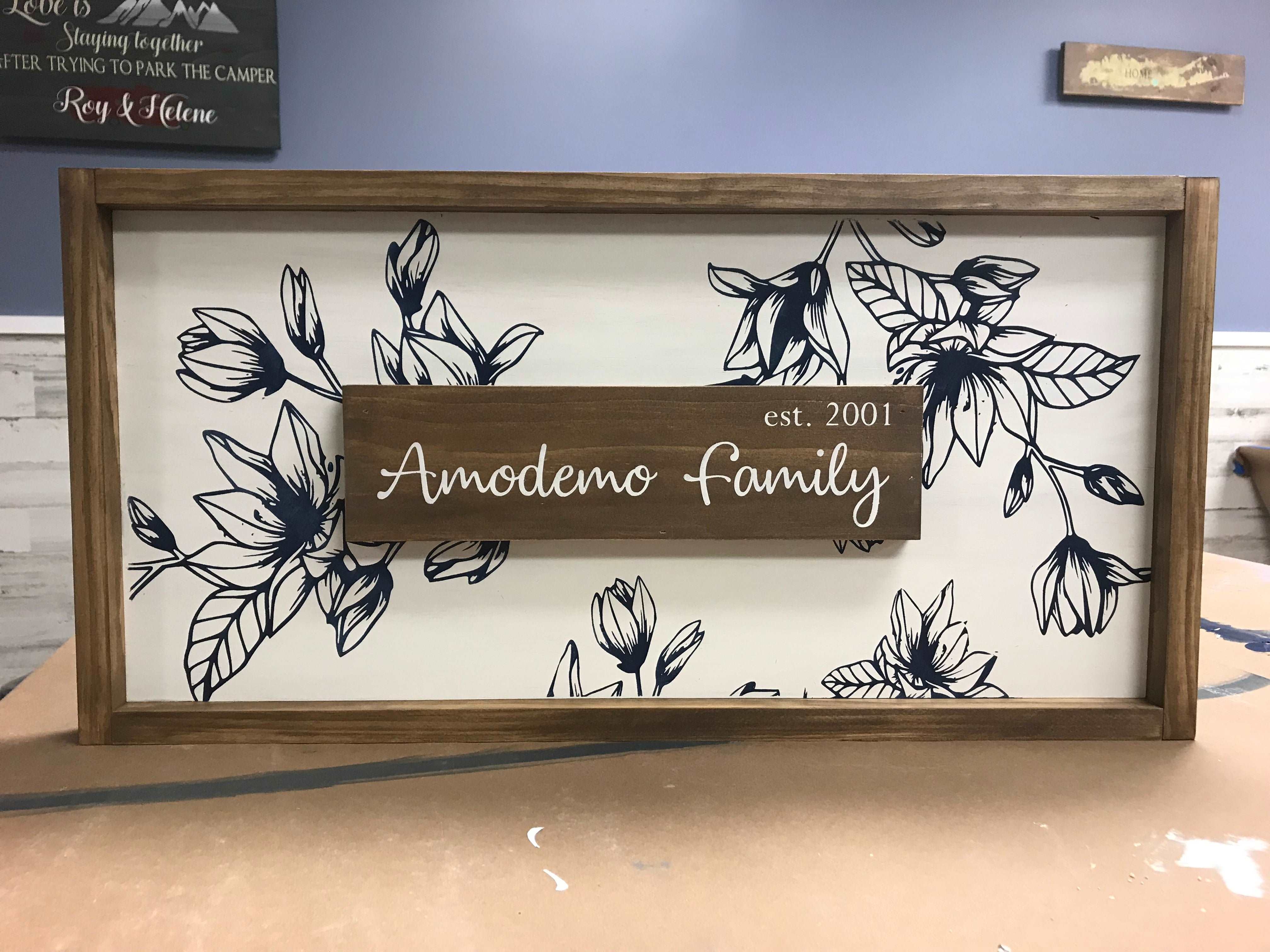 Floral Pattern Sign