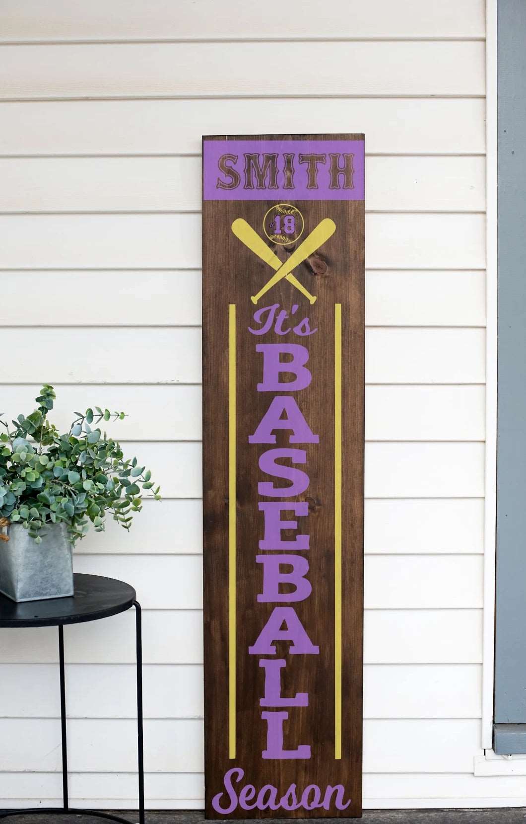 It's Baseball Season Porch Plank