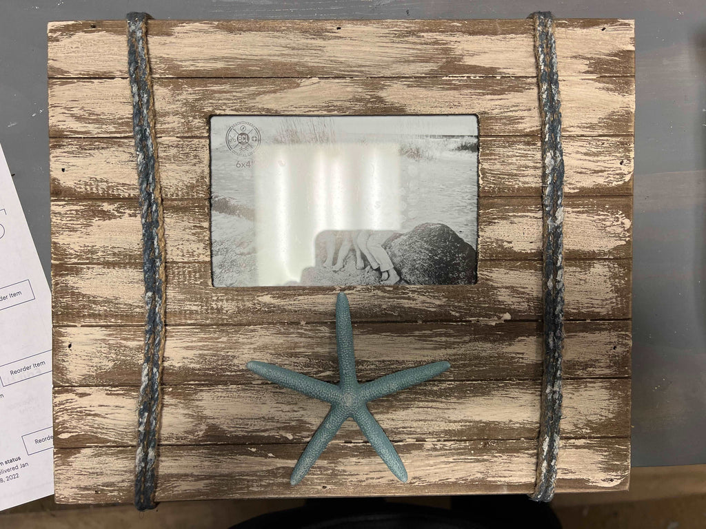 4x6 Plank w Star fish frame