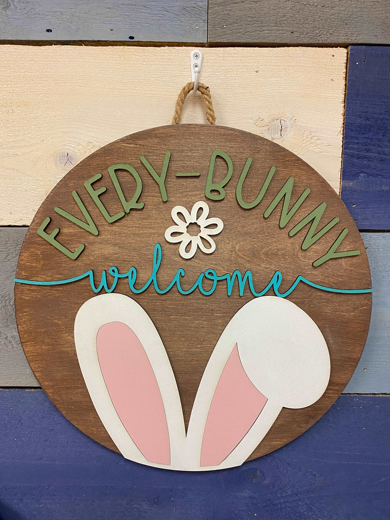 Every Bunny Welcome 3D Doorhanger