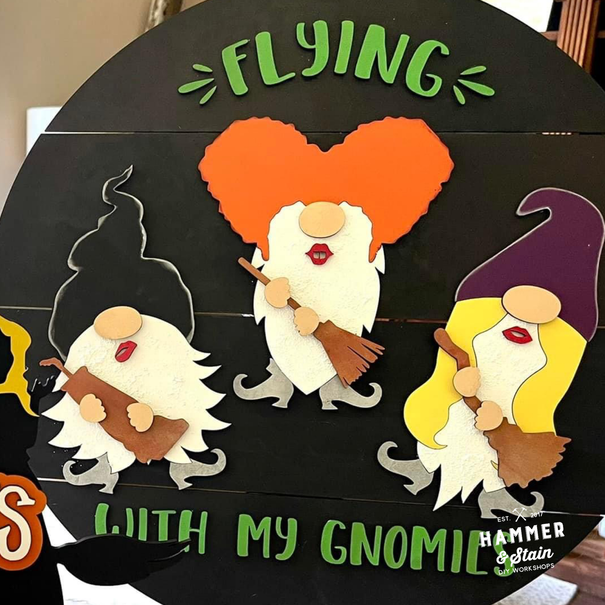 Flying With My Gnomies 3D Doorhanger