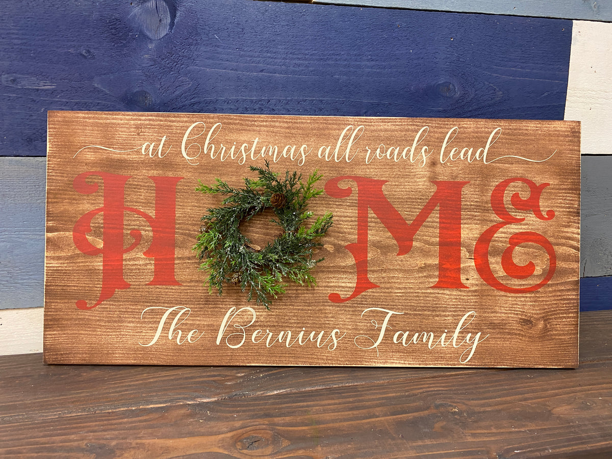 At Christmas All Roads Sign