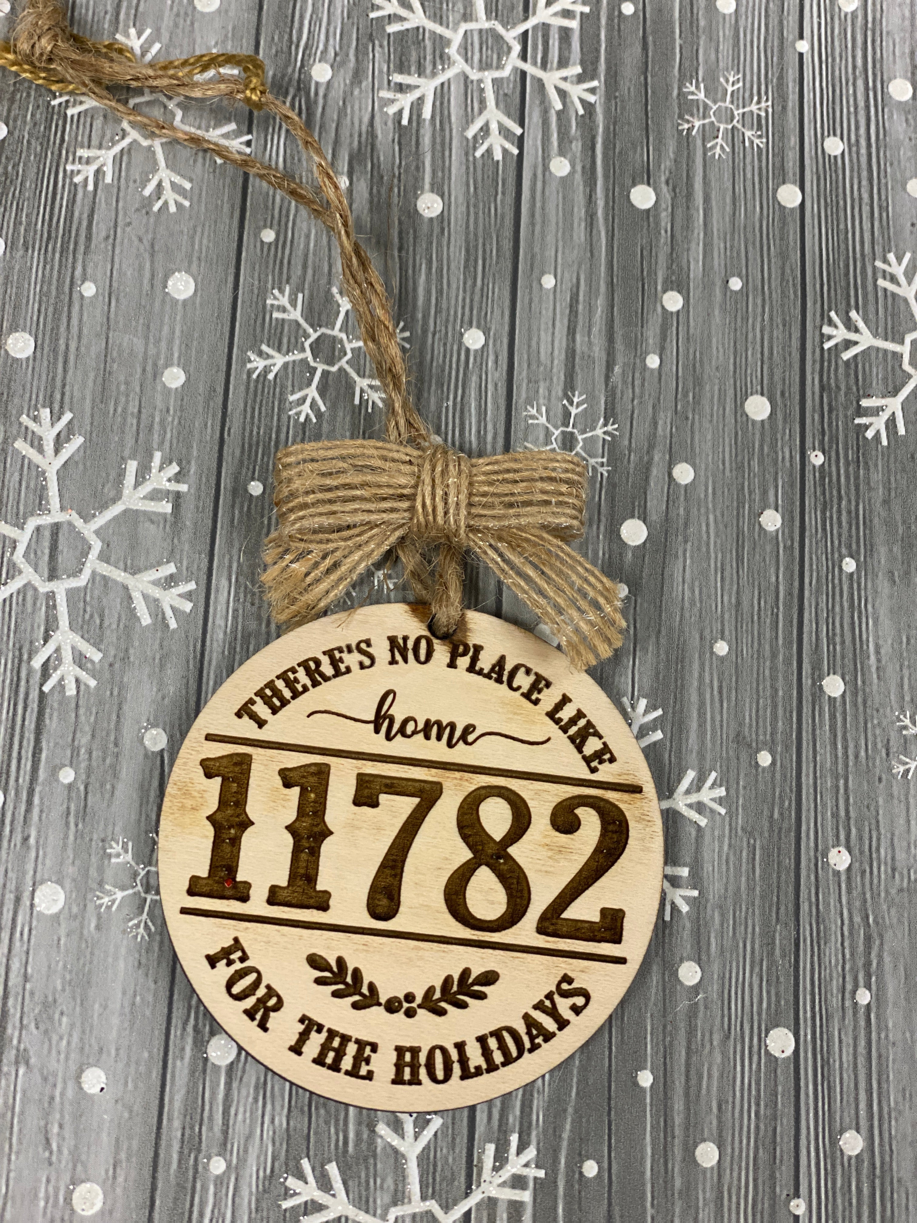 Zip Code Ornaments Round – Hammer & Stain Long Island