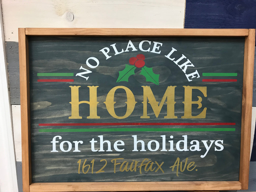 No Place Like Home Framed Sign