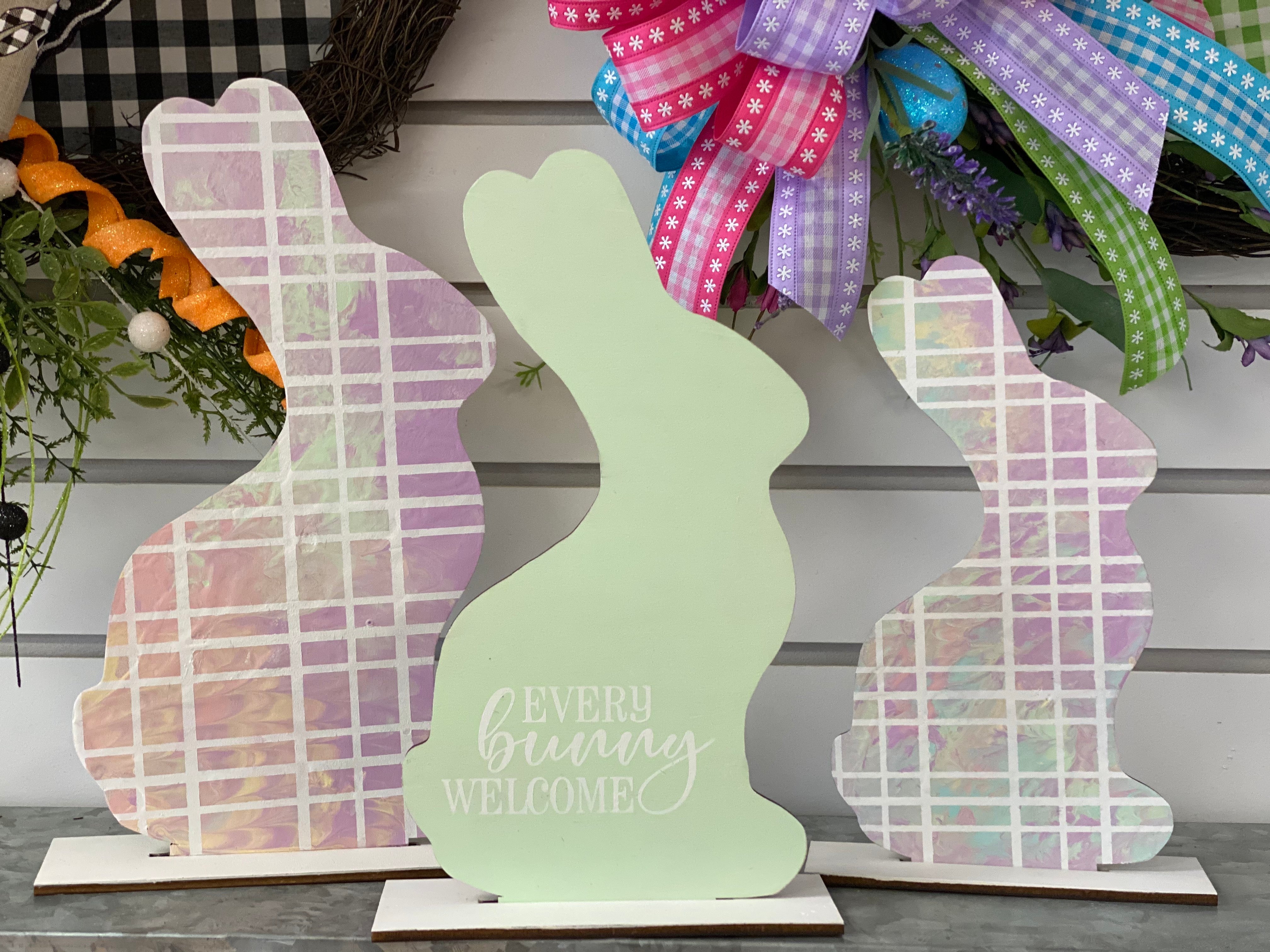 Tabletop Bunny Trio (multiple Designs)