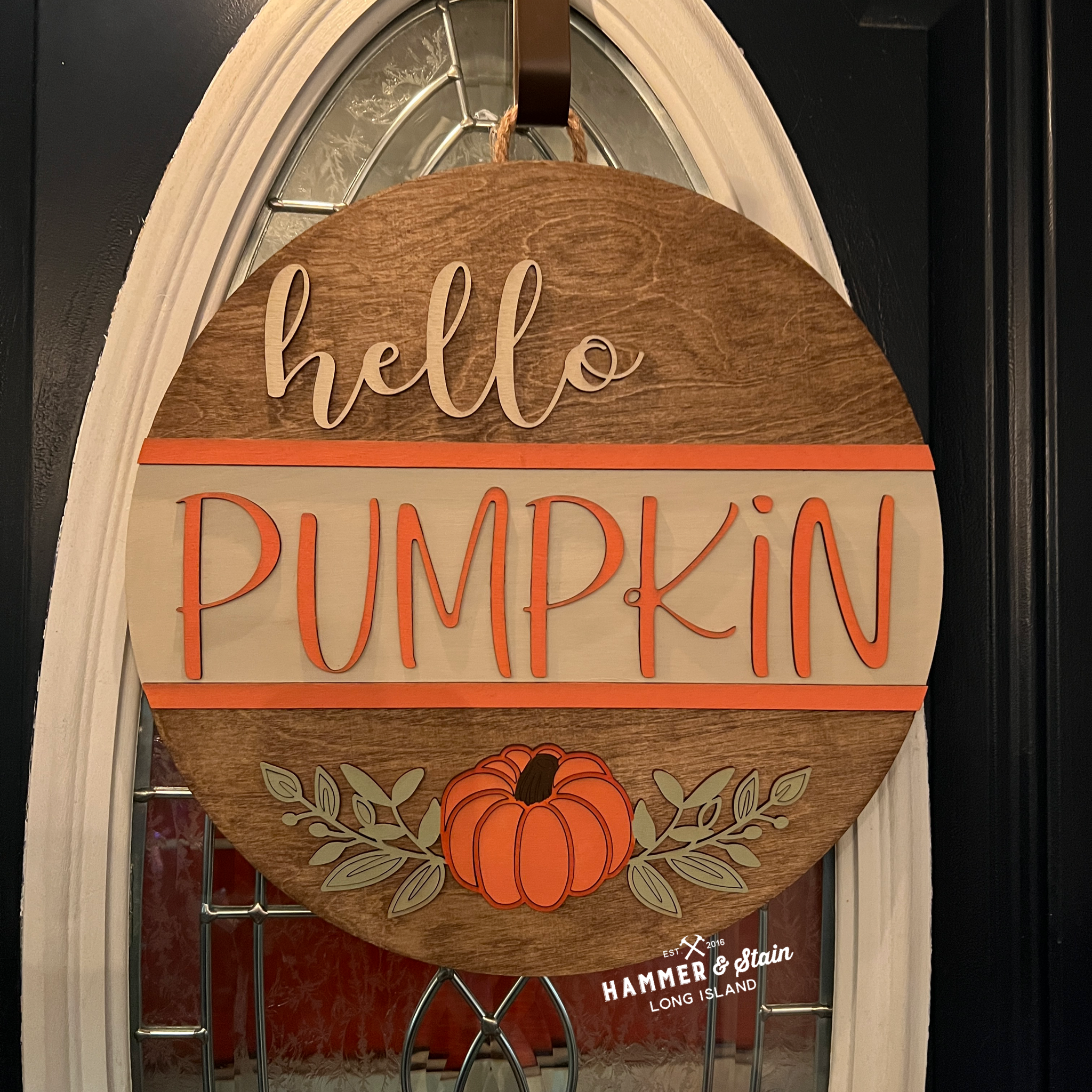 Hello Pumpkin 3D Doorhanger