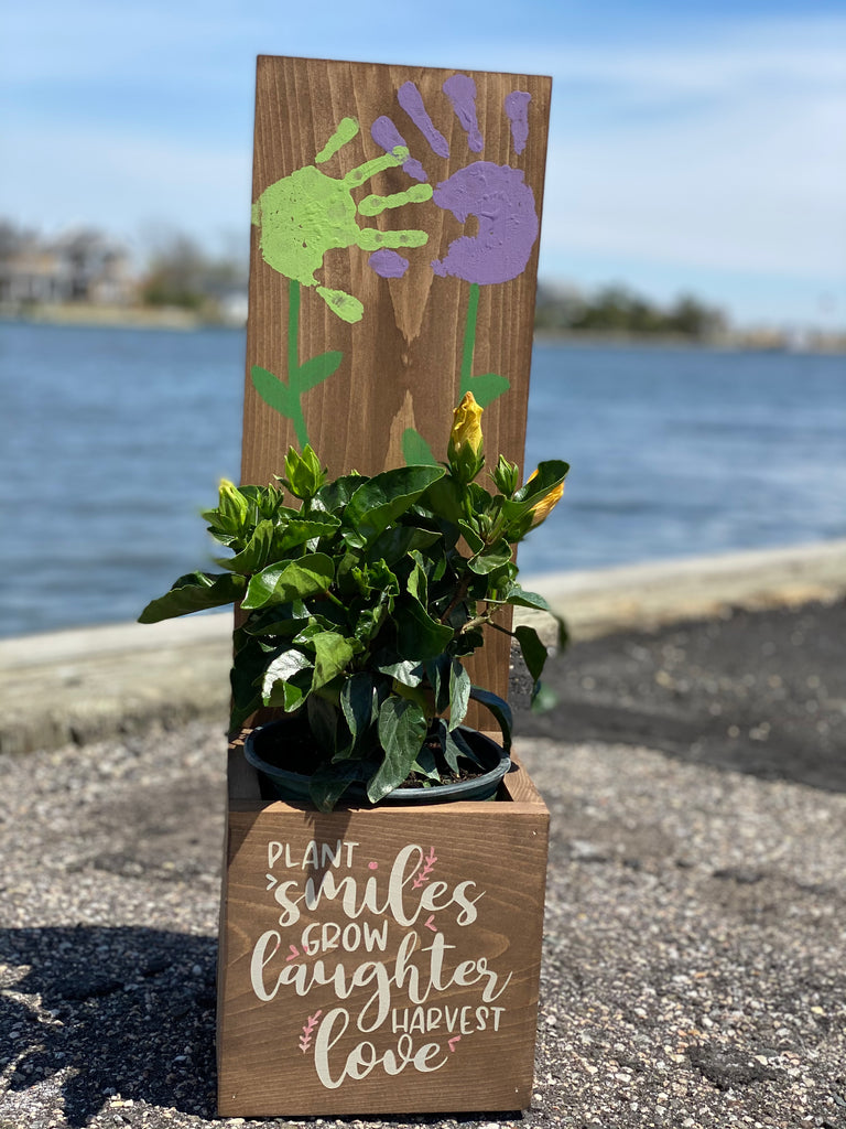 Handprint Vertical Planter