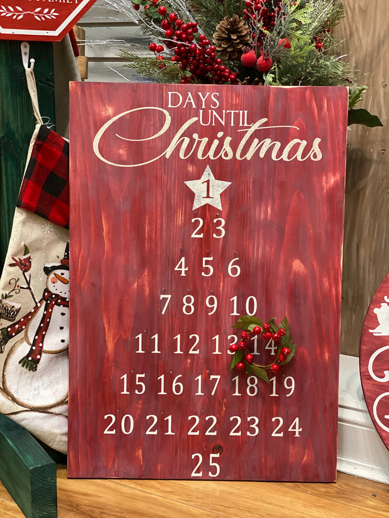 Days Until Christmas Countdown Pallet