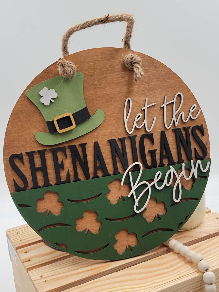 Let The Shenanigans Begin 3D Doorhanger