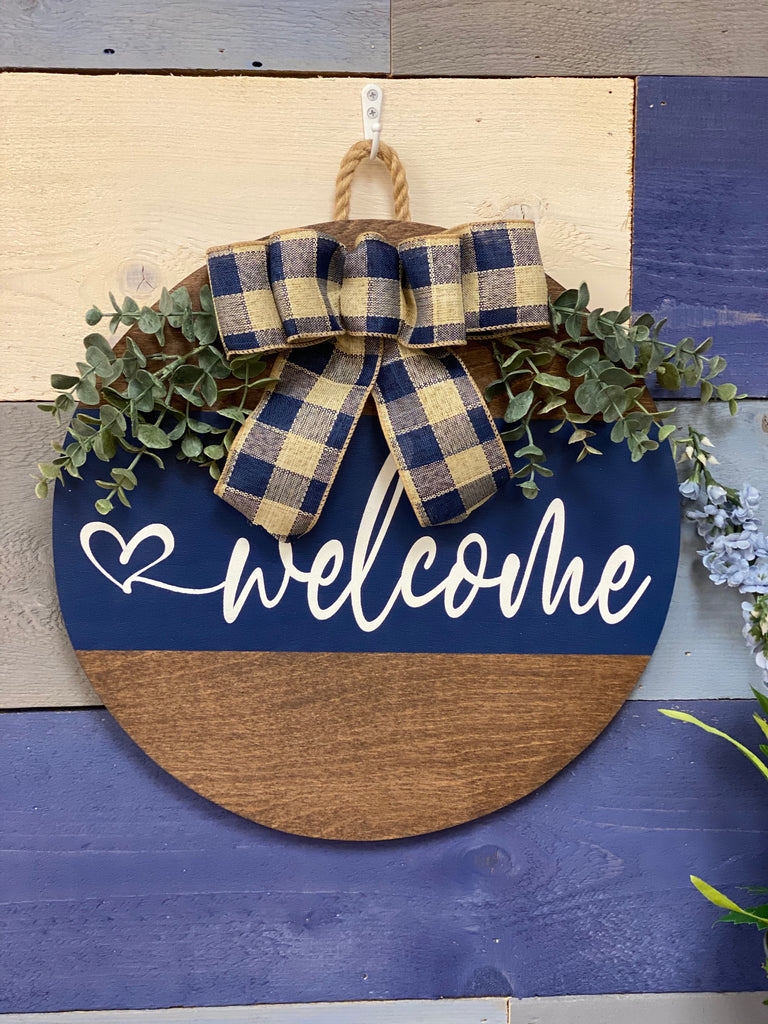 Welcome Heart Doorhanger