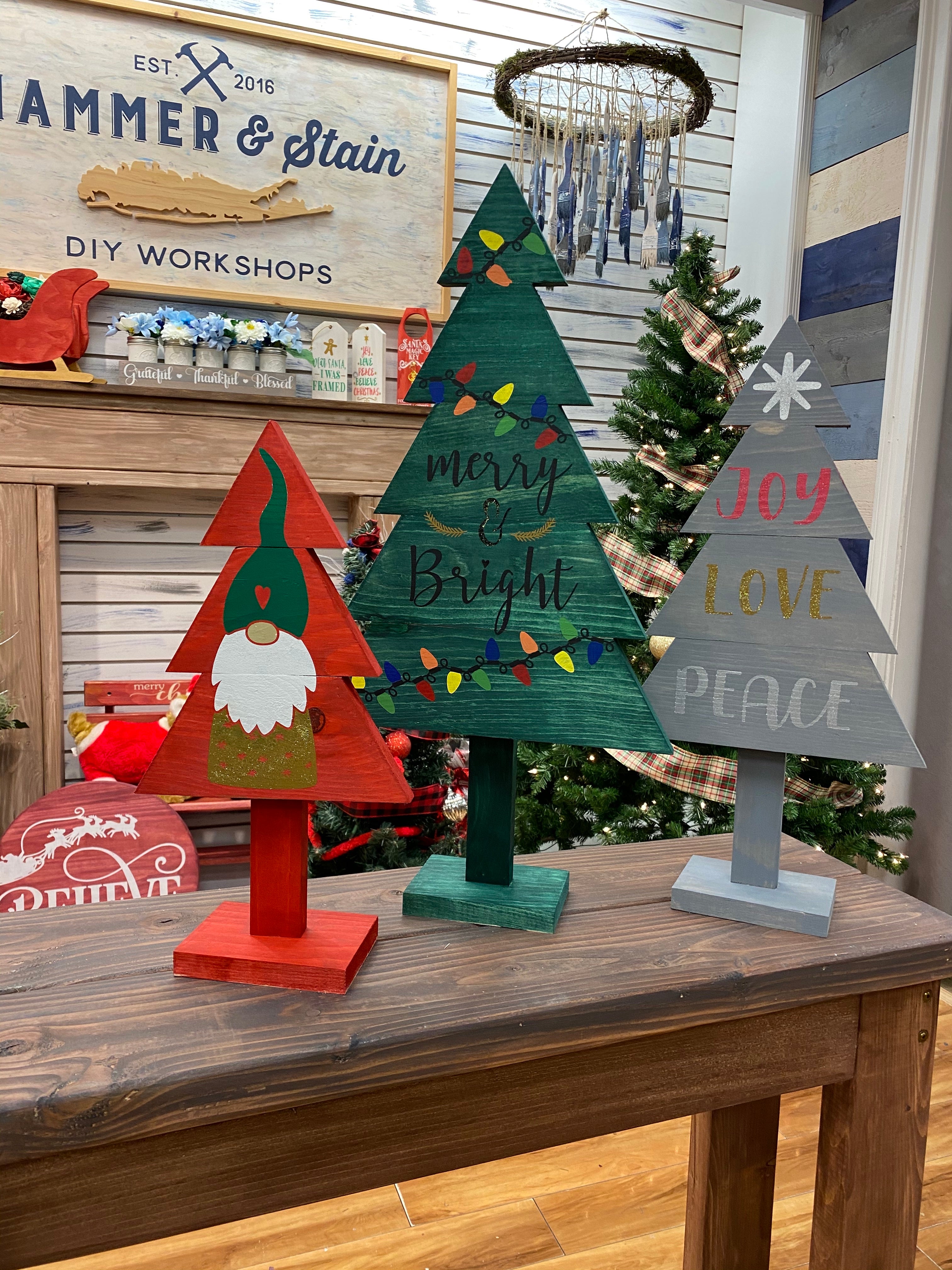 Tabletop Tree Trio (more designs available)