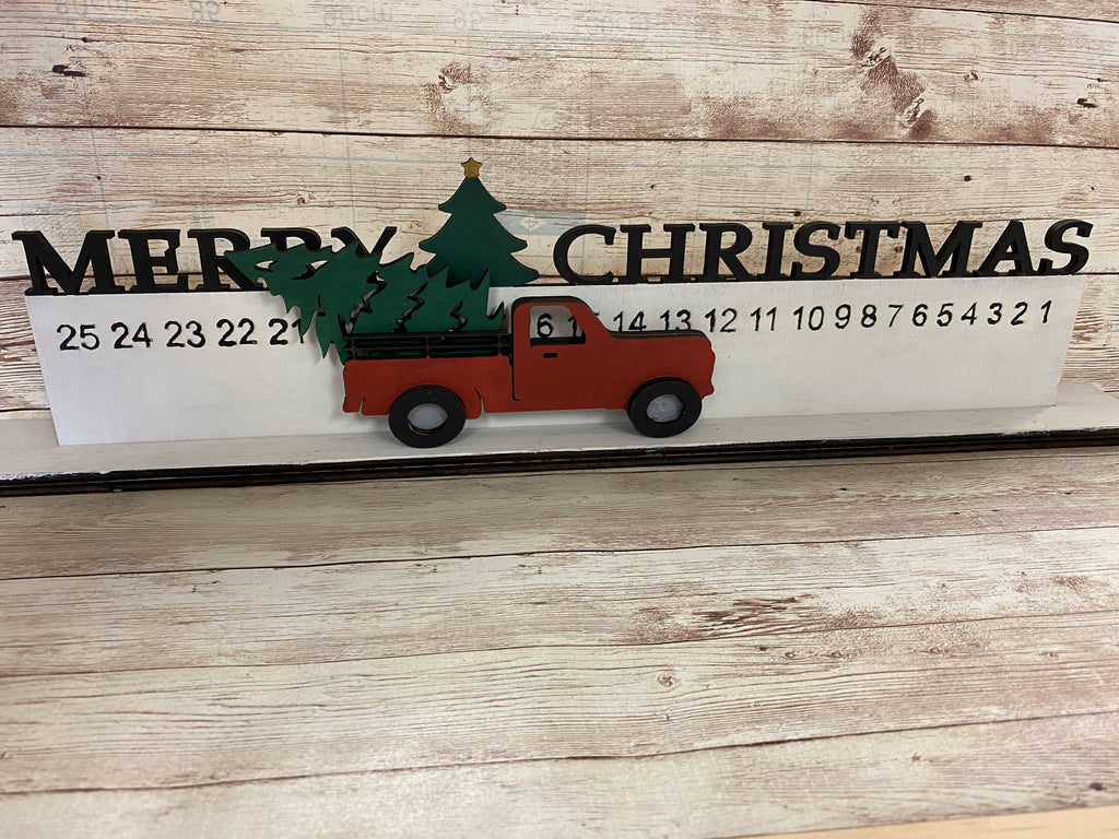 Vintage Truck 3D Christmas Countdown