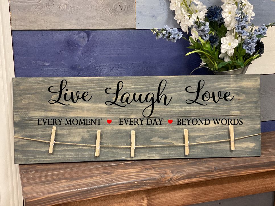 Live Laugh Love Brag Board