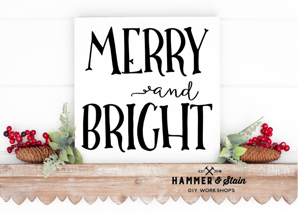 Merry & Bright Gallery Sign
