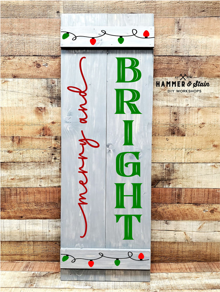 Merry & Bright Porch Shutter