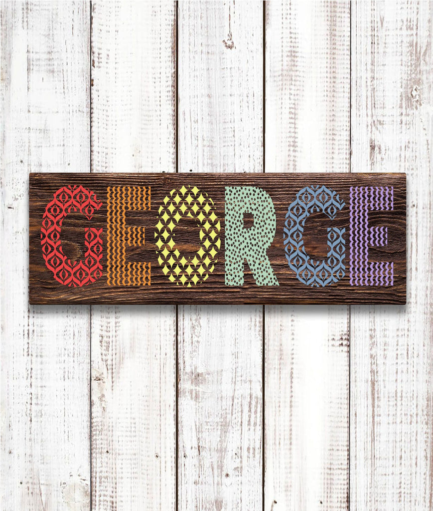 Kids Fun Font Name Planks - PARTY OPTION