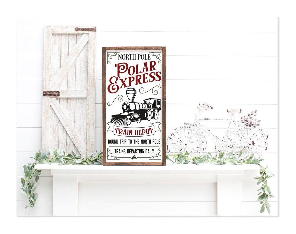 Polar Express Framed Sign