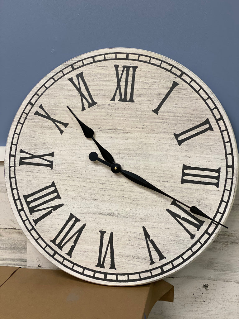 Roman Numeral Round Clock