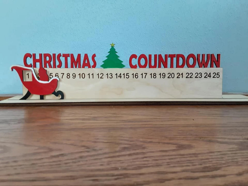 Santa Sleigh 3D Christmas Countdown