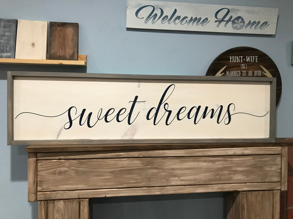 Sweet Dreams Framed Sign