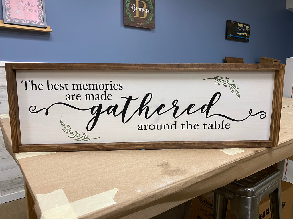 The Best Memories Are Made Framed Sign