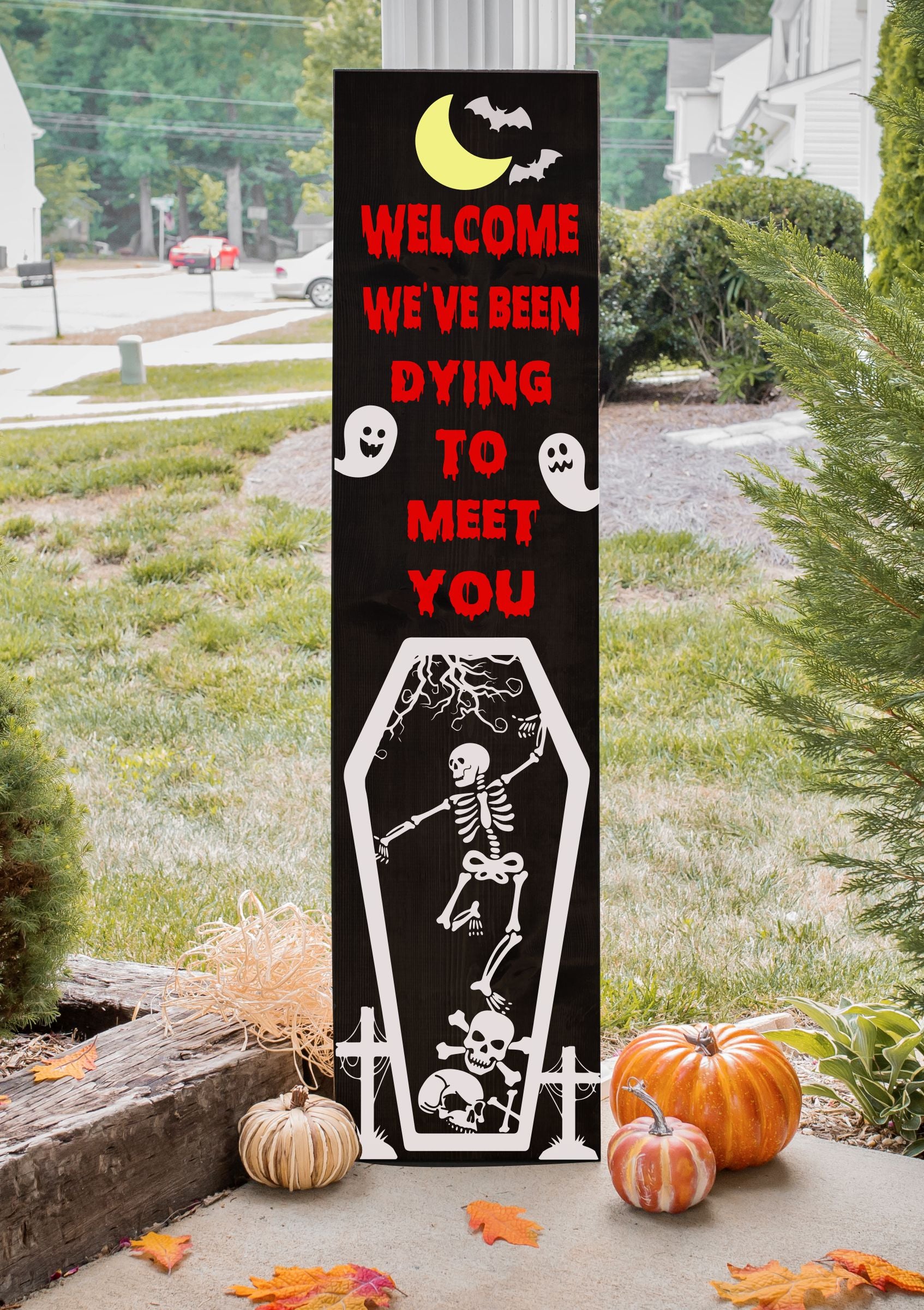 Welcome We've Been Dying To Meet You Porch Plank